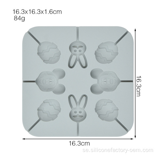 Silikonchokladform Lollipopform